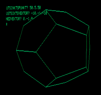 Dodecahedron 3D projection